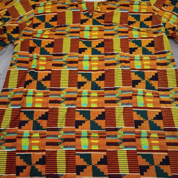 Lapogee Dress Womens 2X Orange Casual Half Bell Sleeve A-Line Scarf Set - Picture 4 of 16